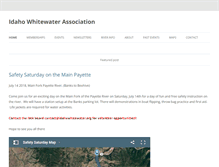 Tablet Screenshot of idahowhitewater.net